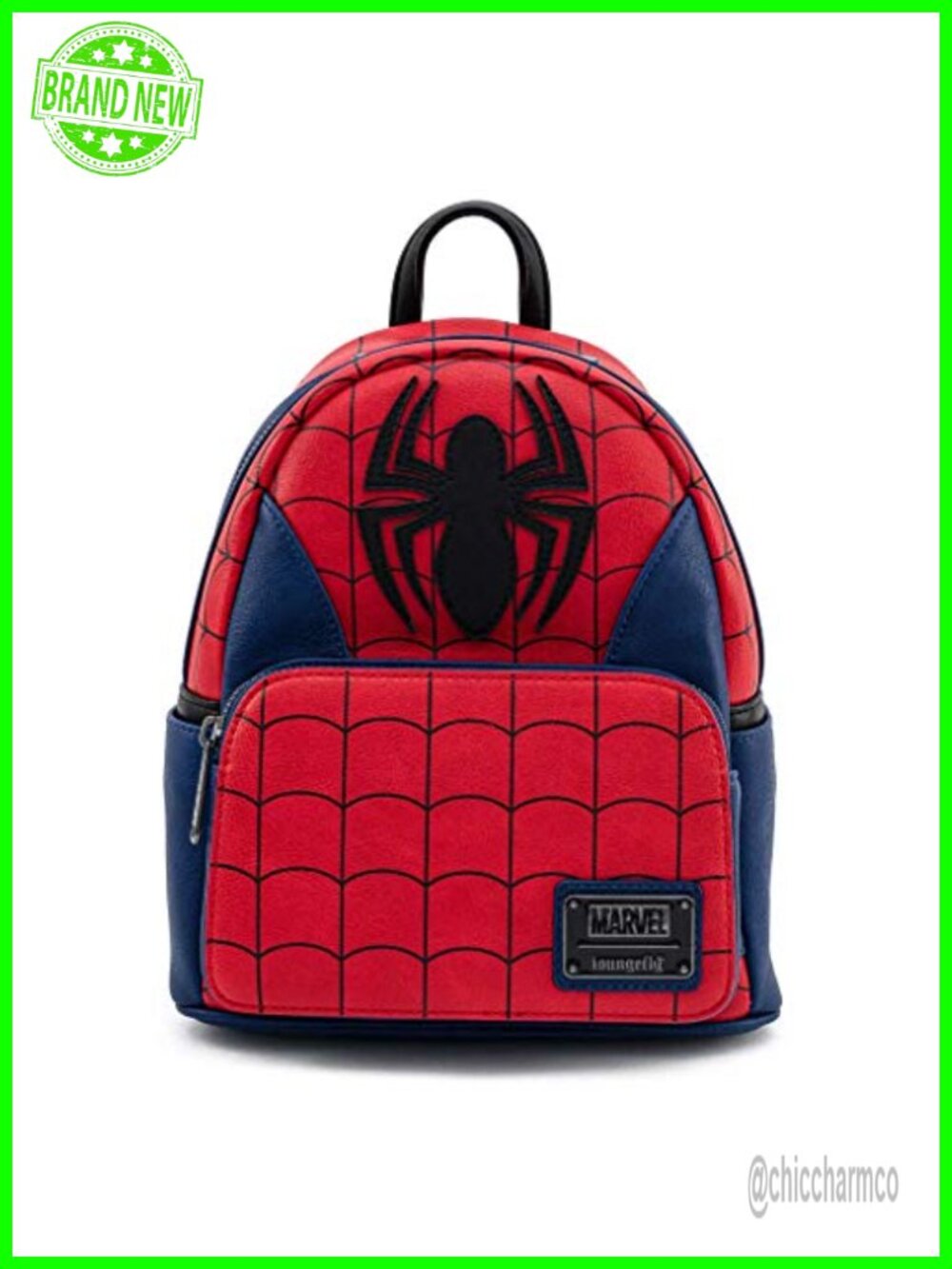 Loungefly Spider-Man Faux Leather Double Strap Shoulder Bag